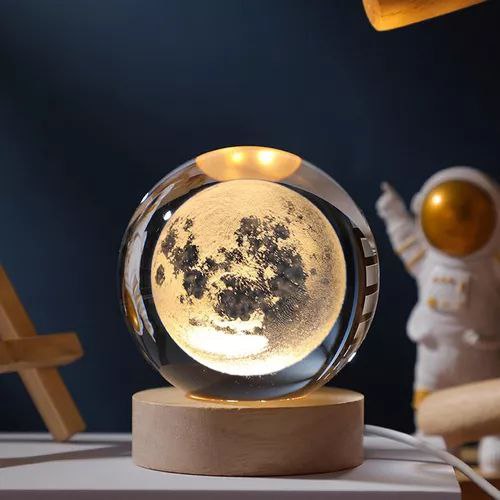 Lampara Esfera Bola De Cristal Luna